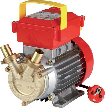 ELETTROPOMPA TRAVASO OTTONE CE ROVER  20 VOLT 230 WATT 360 LT/H 1700 H.MAX MT 25 MM 20