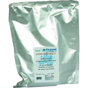 ACIDO TARTARICO ENOLOGICO E334 FRANKE - KG 1- 5 pezzi