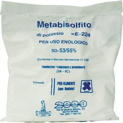 METABISOLFITO POTASSICO ENOLOGICO E224 - GR 100- 10 pezzi