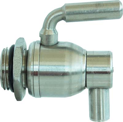 RUBINETTO A SFERA INOX SALVAGOCCIA + GHIERA  TORNITO 3/8M