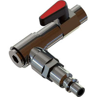 RUBINETTO A LEVA X IMPUGNATURA AC MINELLI  OTTONE NICHELATO GIREVOLE ATTACCO RAPIDO