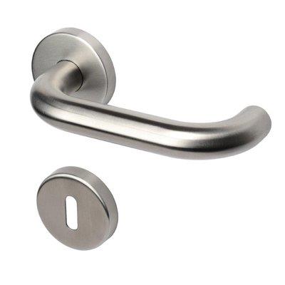 MANIGLIA OLARIX ROSETTA FORO PATENT COTTALI - ACCIAIO INOX SATINATO CF=PZ 2- 1 confezioni