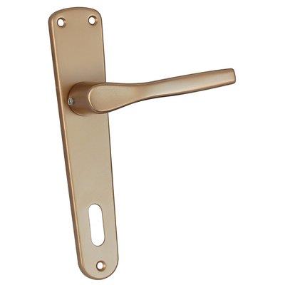 MANIGLIA GABRY PLACCA FORO PATENT - ALLUMINIO BRONZATO PLACCA Q8 I.MM 90 CF=PZ 2- 1 confezioni