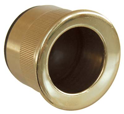 MANIGLIA A DITALE INCASSO TONDA COTTALI - MM 25x12 OTTONE LUCIDO- 5 pezzi