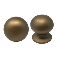 POMOLO X PORTONE 169 SAGUATTI  ALLUMINIO BRONZO SATINATO D.MM 70 BASE D.MM 60