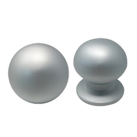 POMOLO X PORTONE 169 SAGUATTI  ALLUMINIO ARGENTO SATINATO D.MM 70 BASE D.MM 60