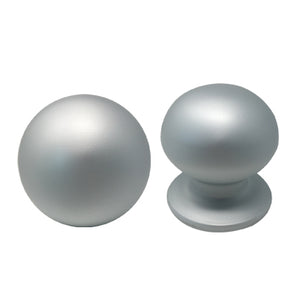 POMOLO X PORTONE 169 SAGUATTI  ALLUMINIO ARGENTO SATINATO D.MM 70 BASE D.MM 60