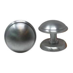 POMOLO X PORTONE GIADA  OTTONE CROMO SATINATO D.MM 70 BASE D.MM 70