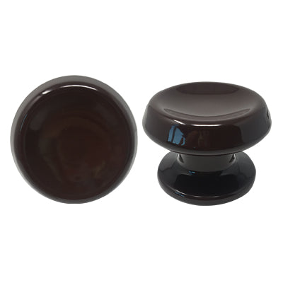 POMOLO X PORTONE 866 SAGUATTI  ALLUMINIO MARRONE RAL 8017 D.MM 80 BASE D.MM 70