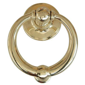 BATTENTE X PORTONE RING COTTALI  OTTONE LUCIDO MM 110