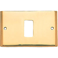 PLACCA COPRIFRUTTI COTTALI - OTTONE POSTI 1 MM 125X74 MAGIC/VENUS- 2 pezzi