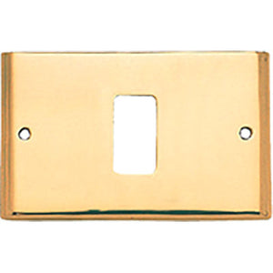 PLACCA COPRIFRUTTI COTTALI - OTTONE POSTI 1 MM 125X74 MAGIC/VENUS- 2 pezzi