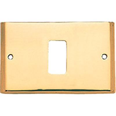 PLACCA COPRIFRUTTI COTTALI - OTTONE POSTI 1 MM 125X74 MAGIC/VENUS- 2 pezzi