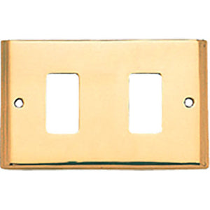 PLACCA COPRIFRUTTI COTTALI - OTTONE POSTI 2 MM 125X74 MAGIC/VENUS- 2 pezzi