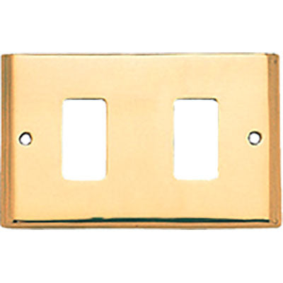 PLACCA COPRIFRUTTI COTTALI - OTTONE POSTI 2 MM 125X74 MAGIC/VENUS- 2 pezzi