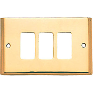 PLACCA COPRIFRUTTI COTTALI - OTTONE POSTI 3 MM 125X74 MAGIC/VENUS- 2 pezzi