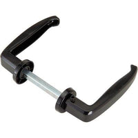 MANIGLIE X PORTA METALLO 357 COMBI - VERN NERA GRANO LATERALE MM 64/77 Q8- 5 pezzi