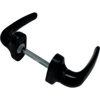 MANIGLIA X PORTA METALLO TOP  ALLUMINIO VERN NERA Q8