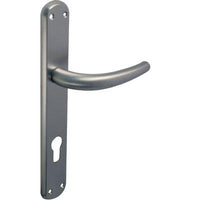 MANIGLIA TORINO CROMO FORO SAGOMATO - ZAMA CROMO SATINATA+Q8 I.MM 90 CF=PZ 2- 1 confezioni