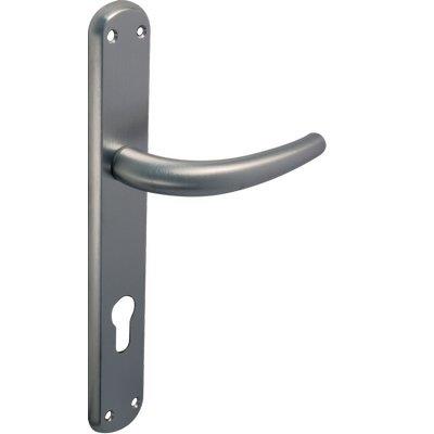 MANIGLIA TORINO CROMO FORO SAGOMATO - ZAMA CROMO SATINATA+Q8 I.MM 90 CF=PZ 2- 1 confezioni