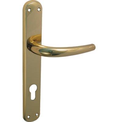 MANIGLIA TORINO OTTONE FORO SAGOMATO - ZAMA OTTONE LUCIDO Q8 I.MM 90 CF=PZ 2- 1 confezioni