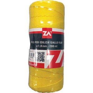 FILO EDILIZIA GIALLO FLUO - PPL MT 200- 3 pezzi