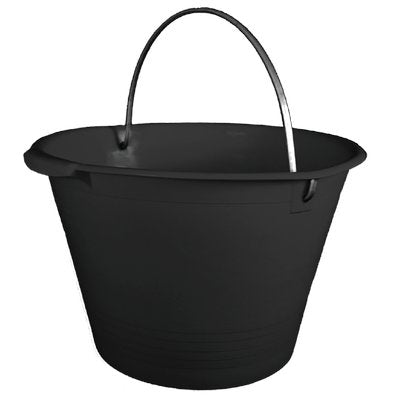 SECCHIO MURATORE - PE NERO D.CM 34 LITRI 8 M.FERRO- 12 pezzi