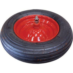 RUOTA PNEUMATICA X CARRIOLA HAND - 3.50X8 DISCO METALLO ASSE MM 12X160 + PFU- 1 kit