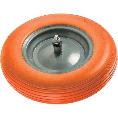 RUOTA PU ANTIFORO X CARRIOLA HAND - 3,50X8 DISCO METALLO ASSE MM 12X160- 1 kit