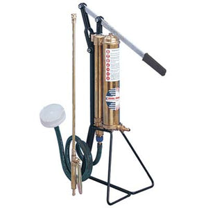 POMPA MANUALE X PITTORE VULCANO DAL DEGAN  OTTONE AUTOADESCANTE SU TREPPIEDI