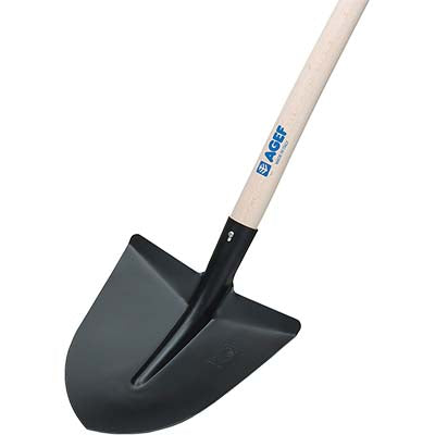 BADILE A PUNTA + SPALLA + M.LEGNO TITAN AGEF  ACCIAIO TEMPRATO/FAGGIO CM 29X28 GR 1840