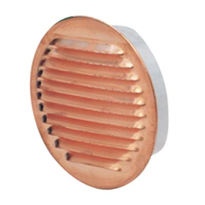 BOCCHETTA AERAZIONE RAME TONDA - BOCCAGLIO PLASTICA MM 120- 2 pezzi