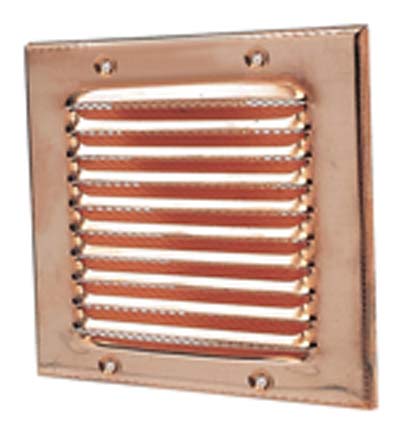 BOCCHETTA AERAZIONE RAME QUADRA - MM 140X140- 2 pezzi