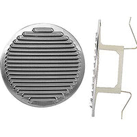 BOCCHETTA AERAZIONE ALLUMINIO TONDA + MOLLE - MM 80/125- 5 pezzi