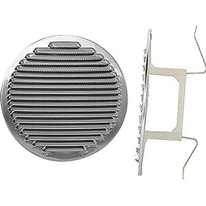 BOCCHETTA AERAZIONE ALLUMINIO TONDA + MOLLE - MM 80/125- 5 pezzi