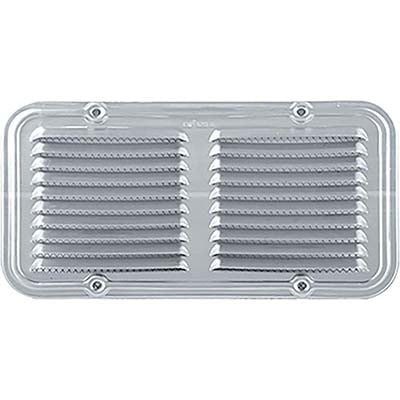 BOCCHETTA AERAZIONE ALLUMINIO RETTANGOLARE - MM 140X250- 5 pezzi