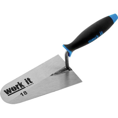 CAZZUOLA PUNTA TONDA WORK-IT AUSONIA - MANICO SINTETICO CM 16- 6 pezzi