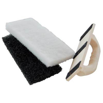 FRATTONE PULIZIA PIASTRELLE 873 ANCORA  BASE POLIURETANO 2 TAMPONI H.MM 20 MM 250X120
