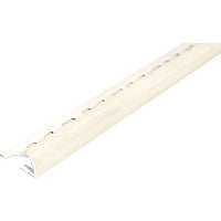 PROFILO JOLLY ECOROND ARCANSAS - PVC BIANCO MM  8X21,5 H.CM 250- 10 pezzi