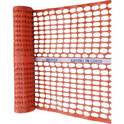 RETE PROTEZIONE CANTIERE LAVORI IN CORSO TENAX  GR 150/MQ H.CM 180 ML 50