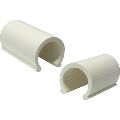 CLIP BLOCCA FOGLIA POLIETILENE X SERRE - PVC MM 20=1/2 CF=PZ 100- 1 confezioni