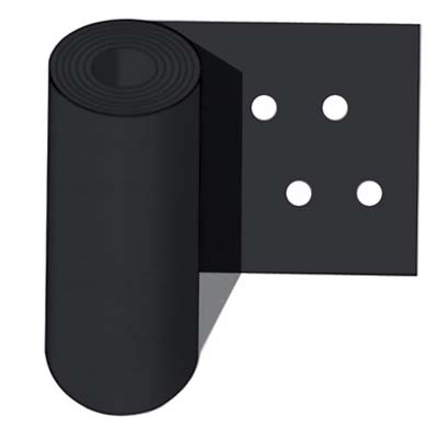 FOGLIA POLIETILENE NERA FORO DOPPIO SELF  MM 0,05 PASSO CM 30X30 H.CM 120 L.MT  50 CA