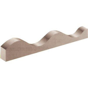 LISTELLO X LAMINATO ONDULATO - LEGNO L.MT 2 ONDA MM 76X18 CF=PZ 50- 1 confezioni