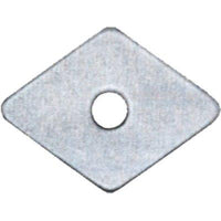 RONDELLA TIRAFONDO ROMBOIDALE PPL - MM 30X30 FORO MM 7,0 CF=PZ 100- 2 confezioni
