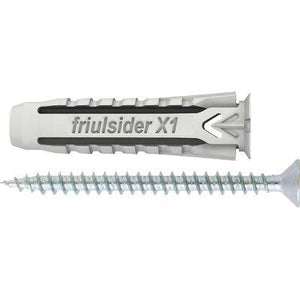 TASSELLO NYLON X1 VITE FRIULSIDER - VITE TSP CAVA PZ X1  8 CF=PZ 50- 1 confezioni