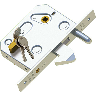 SERRATURA CANCELLO INFILARE 350 COMBI  B.Q ZINC F.MM 25 C.SAGOM M1+Q8 E.MM 60