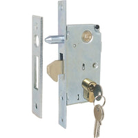 SERRATURA CANCELLO INFILARE A GANCIO 447S IBFM  B.Q ZINC F.MM 25 C.SAGOM M1+Q8 E.MM 30