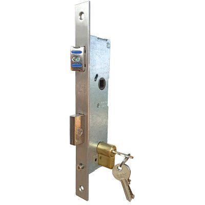 SERRATURA MONTANTE INFILARE 2505 IBFM  B.Q ZINC F.MM 22 C.SAG M1+SCR+Q8 E.MM 25