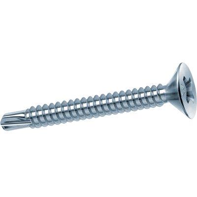 VITE AUTOPERFORANTE TSP DRILLEX MUSTAD - CAVA PH ZINC BIANCA/CHROMITING MM 4,2X19 CF=PZ 500- 1 confezioni