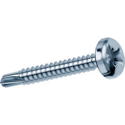 VITE AUTOPERFORANTE TC DRILLEX MUSTAD - CAVA PH ZINC BIANCA/CHROM MM 4,8X60 CF=PZ 200- 1 confezioni